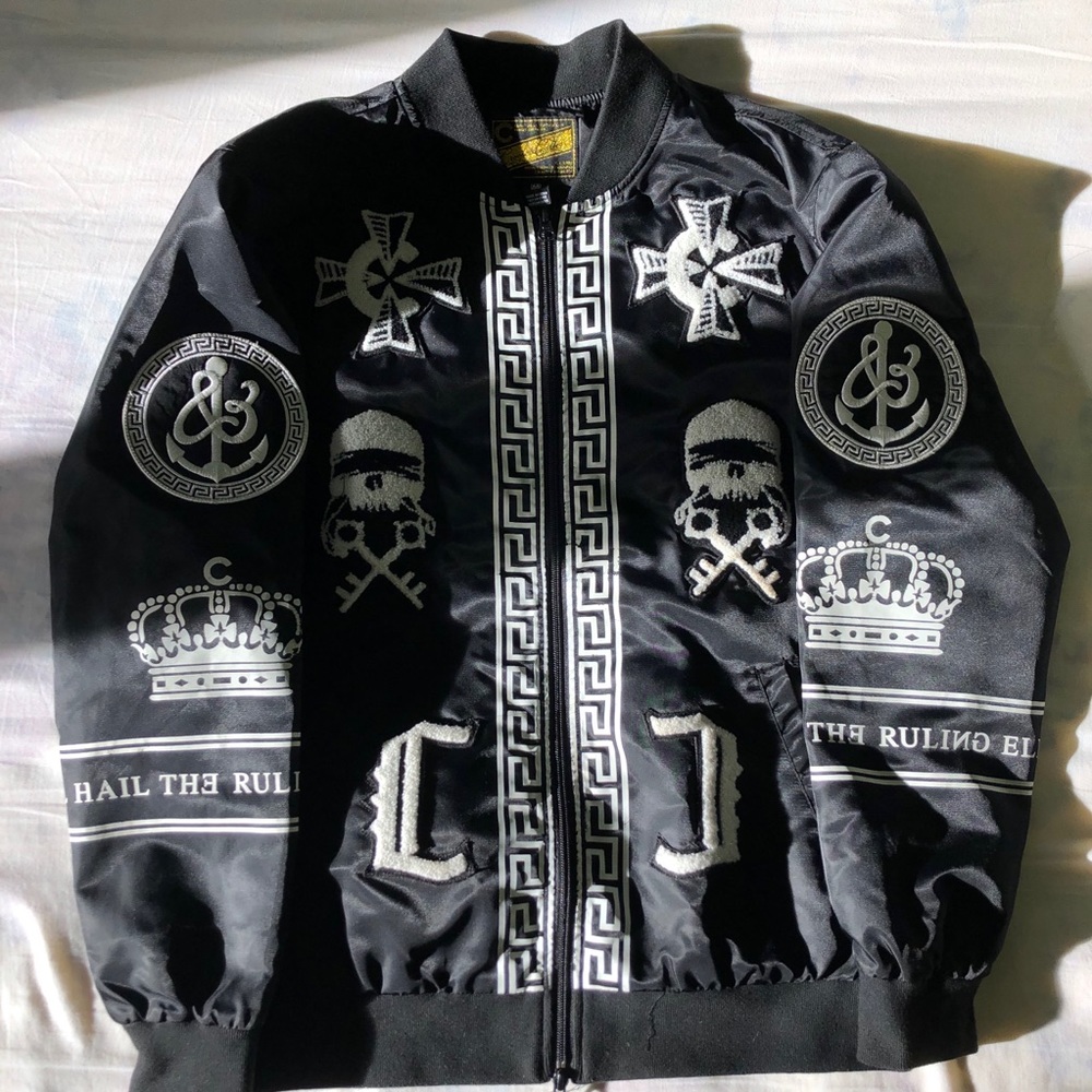 Crooks & castles bomber jacket